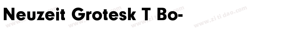Neuzeit Grotesk T Bo字体转换